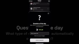 What type of contracts r| Dropee Question Of The Day 17 November | #dropee #dropeequestioncodetoday