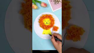 Paper Lion Craft || Kids Craft #shorts #art #craft #dailyshorts #artwork #diy #Pencil&Paper