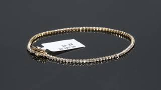 1.23Ct Diamond Tennis Bracelet Lightweight 7" 14k Yellow Gold Lab Grown Diamonds by Pompeii3