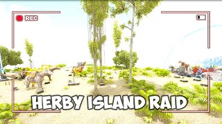 Multiple Tribes Fob Herby Island Modded Cave To Wipe it!! Ark Raid Cam