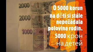 5000 korun na děti NA webu Ministerstva práce a sociálních věcí. Министерства труда и социальных дел