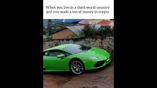 The awkward moment when you live in a third world country but you made a ton of money #crypto #rich