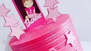 bolo da Barbie vcs que saber qual foi o gliter que usei neste bolo. #confeitaria #barbie #bolos