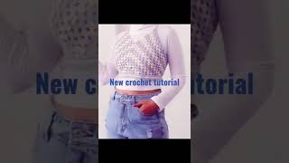 Crochet crop top tutorial #crochet #grannysquare #crochetcroptop #croptop