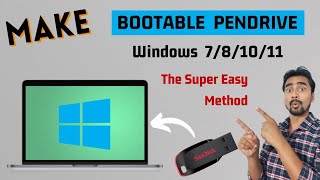 How To Make Bootable USB Pendrive for Windows 7/8/10/11? | Create Bootable USB Flash Drive