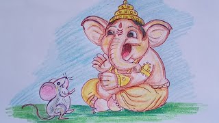 Lord Ganesha Drawing|| Ganesh Chaturthi Special|| 🚩🚩🚩