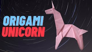 How To Make an Easy Origami Unicorn Origami tutorial