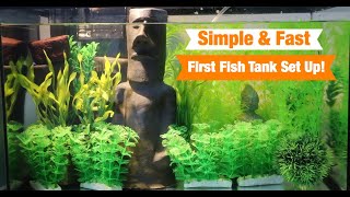 SIMPLE 10 GALLON FISH TANK SET UP (pt.1)