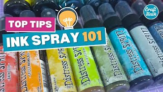 Ink Spray 101 - Beginners Guide to Using Distress Sprays