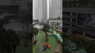 Playground under the rain #enteng #typhoon #philippines