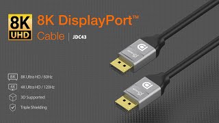 j5create 8K DisplayPort™ Cable | Model: JDC43