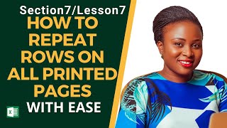 👉HOW TO EASILY REPEAT ROWS ON ALL PRINTED PAGES IN EXCEL