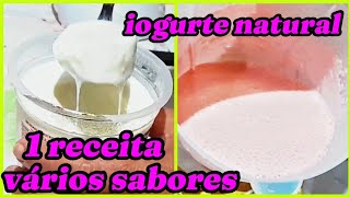 Como fazer iogurte natural//O segredo da receita perfeita//Vários sabores