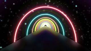 Neon Effect Tunnel Abstract Glow Background Animation || Nocopyright Tunnel Background