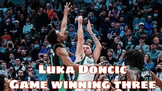 Luka Doncic game winning three vs Boston Celtics all angle