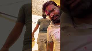 Shimba ke sath 1st Holi😋 happy Holi all of you guys #shortsvideo #viral #dog #shorts