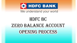 HDFC ZERO BALANCE ACCOUNT OPENING ONLINE | CSC HDFC BIOMETRIC | HDFC BANK ZERO BALANCE 2023