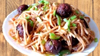 Street Style Veg Manchurian Noodles | मंचुरियन नूडल बनाने का आसान तरीका | RS Annapurna kitchen