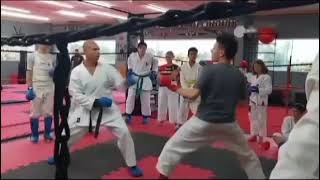 treino de shiai kumite ! quem pontuou ? estudos para árbitros , técnicos e atletas .