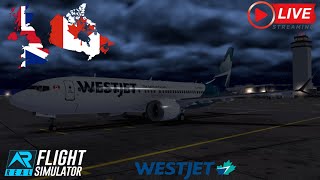 Real Flight Simulator - West Jet 737 Max8 | London (LGW) - St. John's (YYT)