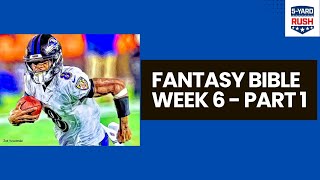 Start  'Em / Sit 'Em - Week 6 Fantasy Football