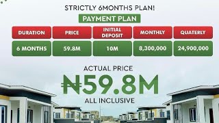 AFFORDABLE BUNGALOWS FOR SALE IN A SECURED ESTATE WITH GOOD ROAD NETWORK