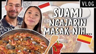 🇮🇩🇪🇸 DIAJARIN MASAK MASAKAN SPANYOL SAMA SUAMI BULE SPANYOL: FIDEUA