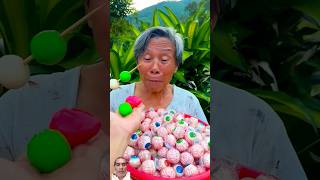 grandpa and eye candy, strawberry candy, watermelon candy, dinosaur eggs, hot dogs p #shorts​