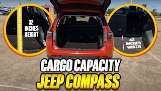 2023 Jeep Compass - True Cargo Capacity Given In Inches