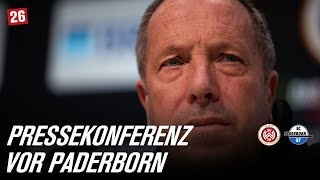 PRESSEKONFERENZ vor SV Wehen Wiesbaden vs. SC Paderborn 07 I 2. Bundesliga I 23. Spieltag