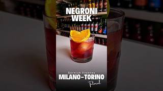 Milano-Torino: Primer Cóctel de la Semana del Negroni 🥃 Tutorial Bartender #NegroniWeek 🍊 #Clips