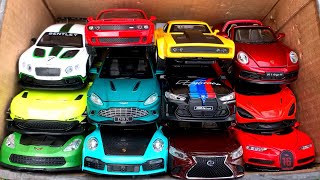 Review Box Full of /Dodge Challenger, Bugatti Car, Porches 911, BMW M4, Bentley GT3, McLaren 765