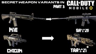 How to Create Hidden Weapon Variants in: Call of Duty Mobile Part 3