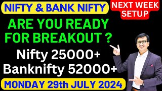 Nifty Prediction and Bank Nifty Analysis for MONDAY 29 JULY 2024 | Nifty & Banknifty Tomorrow