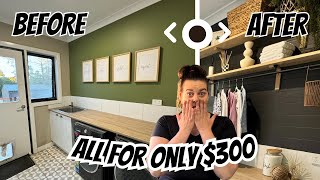 Transform Your Laundry For $300 - A Budget Friendly Makeover