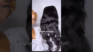 GLUELESS WIG INSTALL ✨💕 #trending #viral #gluelesswig #wig #lacewigs