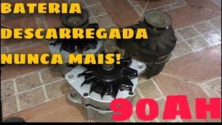 Alternador 90 Amperes no AP BOSCH original do Tempra !