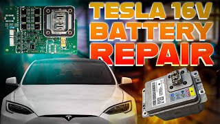 Аккумулятор Tesla M3 после аварии и разряда | Ремонт батареи 16V