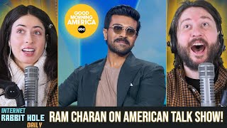 Ram Charan on American Talk Show REACTION! | INTERVIEW BEFORE OSCARS | RRR | Good Morning America