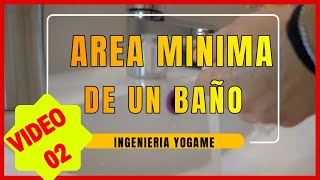 ✅  Área mínima de un BAÑO 👷‍♂️👷‍♀️ Dimensiones mínimas de un baño