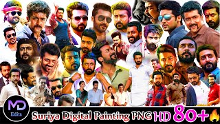 Suriya Digital Painting PNG | Download Link Description | MD Edits