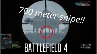 700 meter snipe -Battlefield 4- #shorts