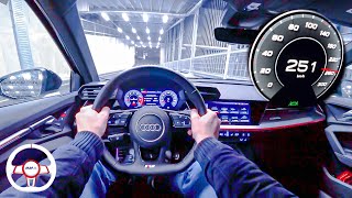 2021 Audi S3 Sportback 310HP NIGHT POV DRIVE Onboard (60FPS)