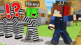 JJ and Mikey JAILBREAK - Escape The Prison in Minecraft Challenge (Maizen Mizen Mazien)