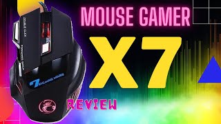 Review do Mouse gamer X7 - Mouse gamer barato [ATUALIZADO] #lucominformatica