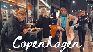 Christmas In Copenhagen 2021 🇩🇰 City Center, Torvehallerne Friday Evening Walk 4k