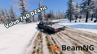 Volvo 740 D24tic Winter Drift | BeamNG Drive