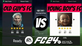 Oldest VS Youngest in  FC 24 PS5