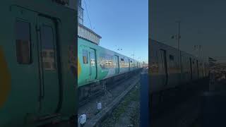 Class 313 208 & 313 211 seen departing Brighton