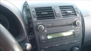 How to insall AUX in toyota corolla 2008-2012